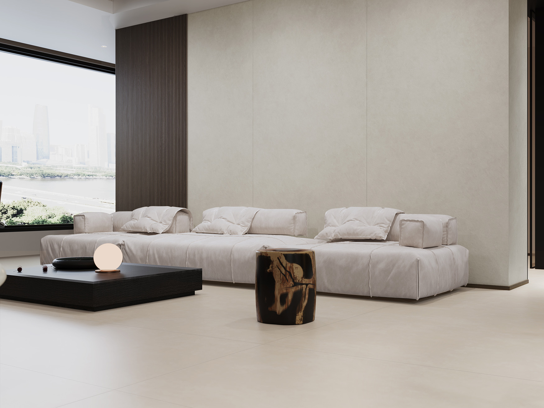 Керамогранит СтароСлэбс Travertine Beige Shape Tech Matt 120x280 бежевый