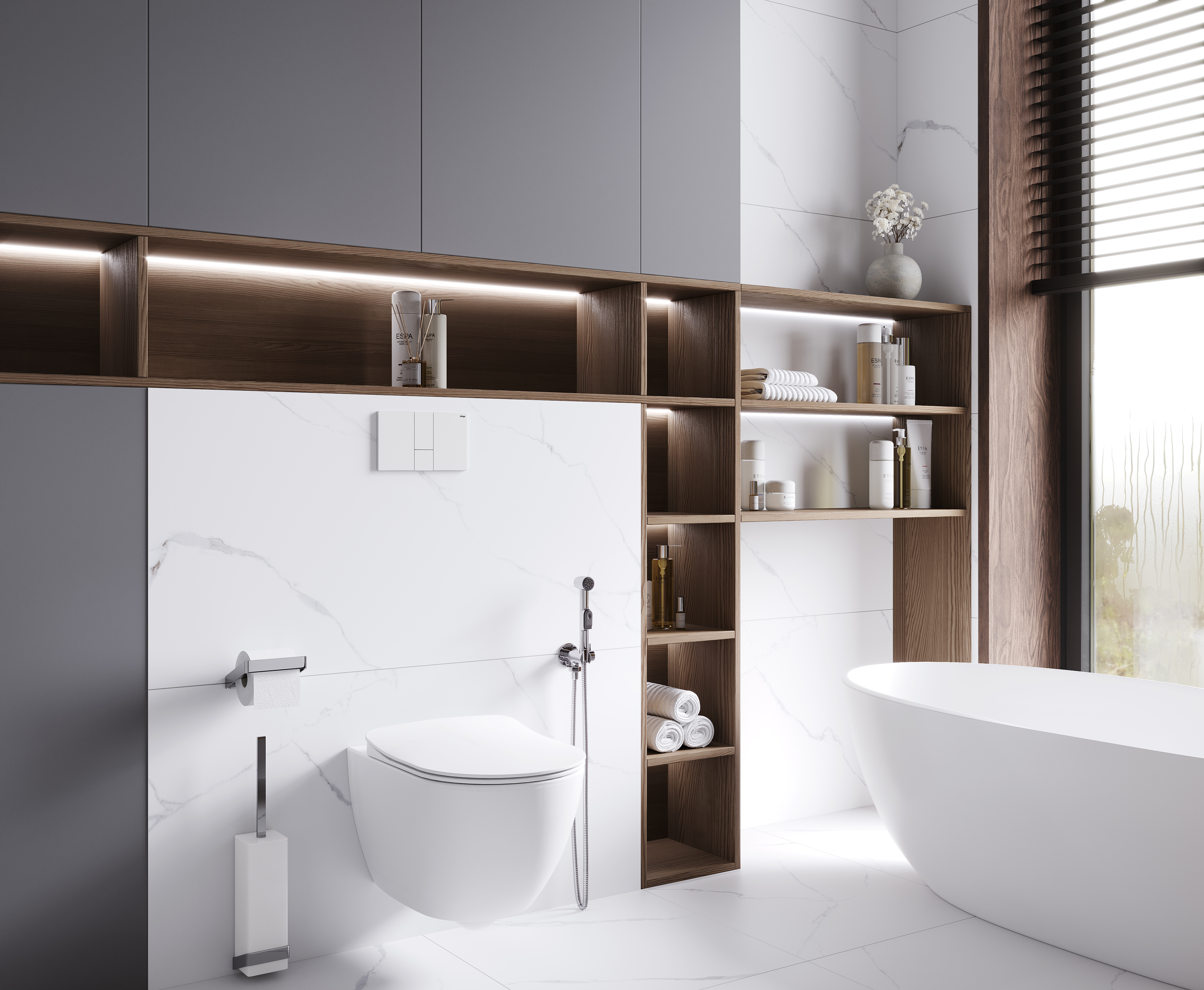 Керамогранит Laparet Atlantic White белый 60x120 полированный