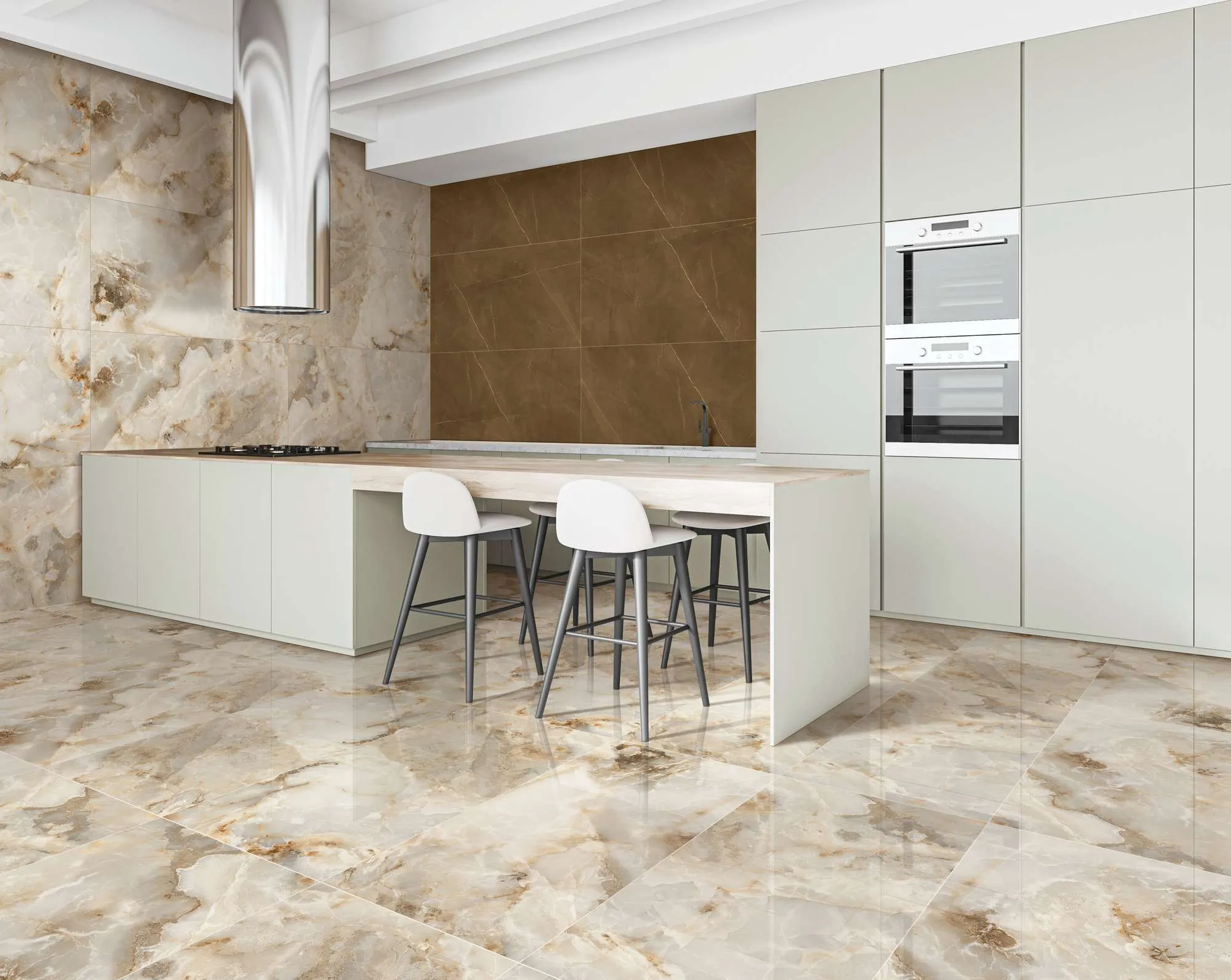 Керамогранит Аркадия Керамика FP1004-A Invisible Onyx Full Polished 60x120 бежевый