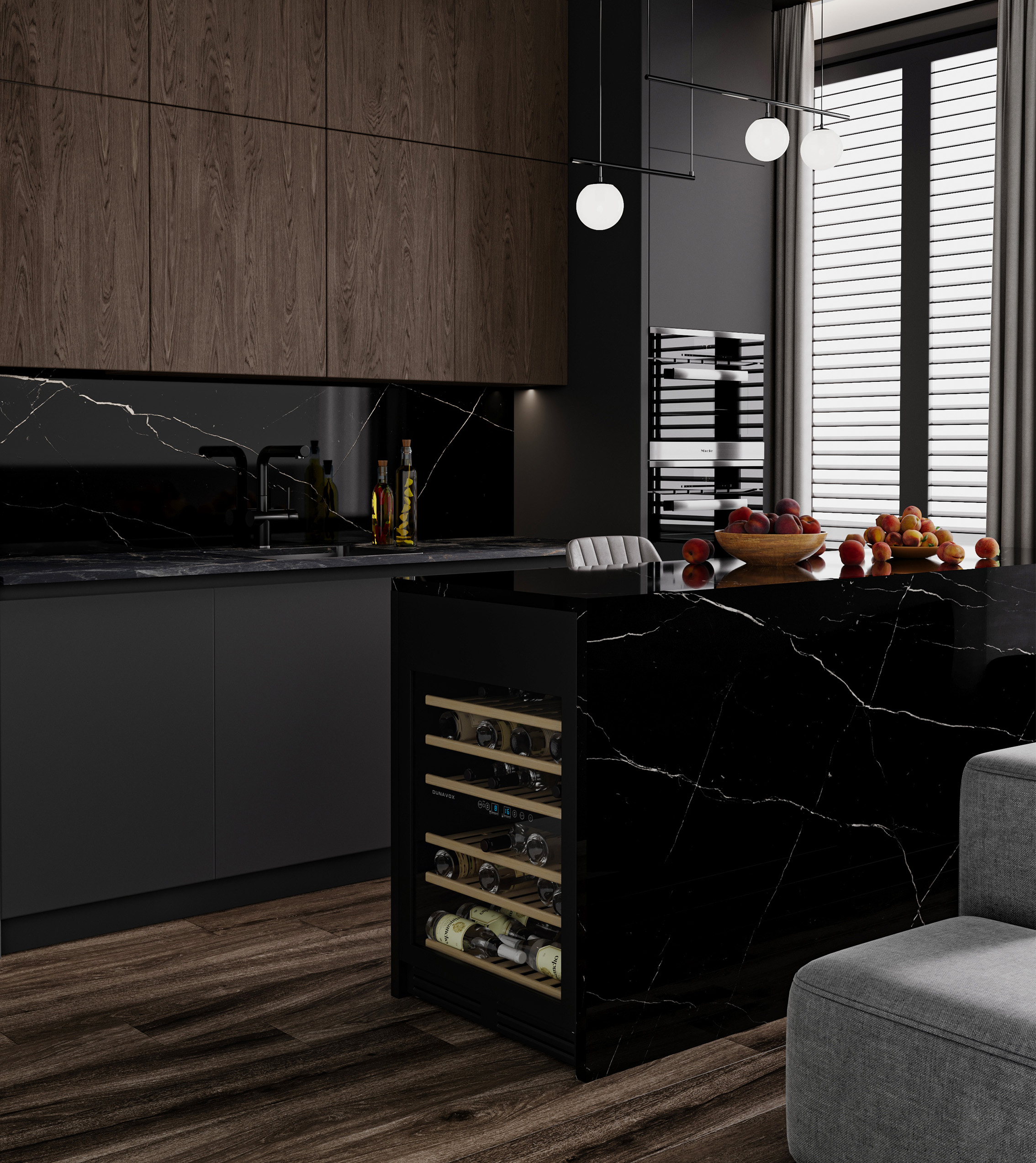 Керамогранит СтароСлэбс Marquina Night High Glossy 120x278 черный