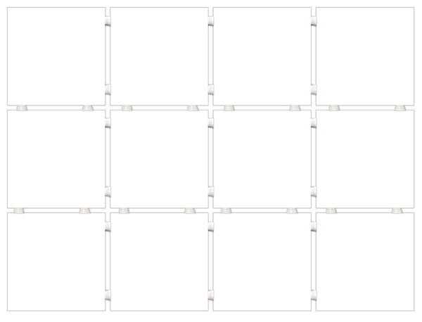 Керамическая плитка Kerama Marazzi 1146H Конфетти белый блестящий 9,8x9,8