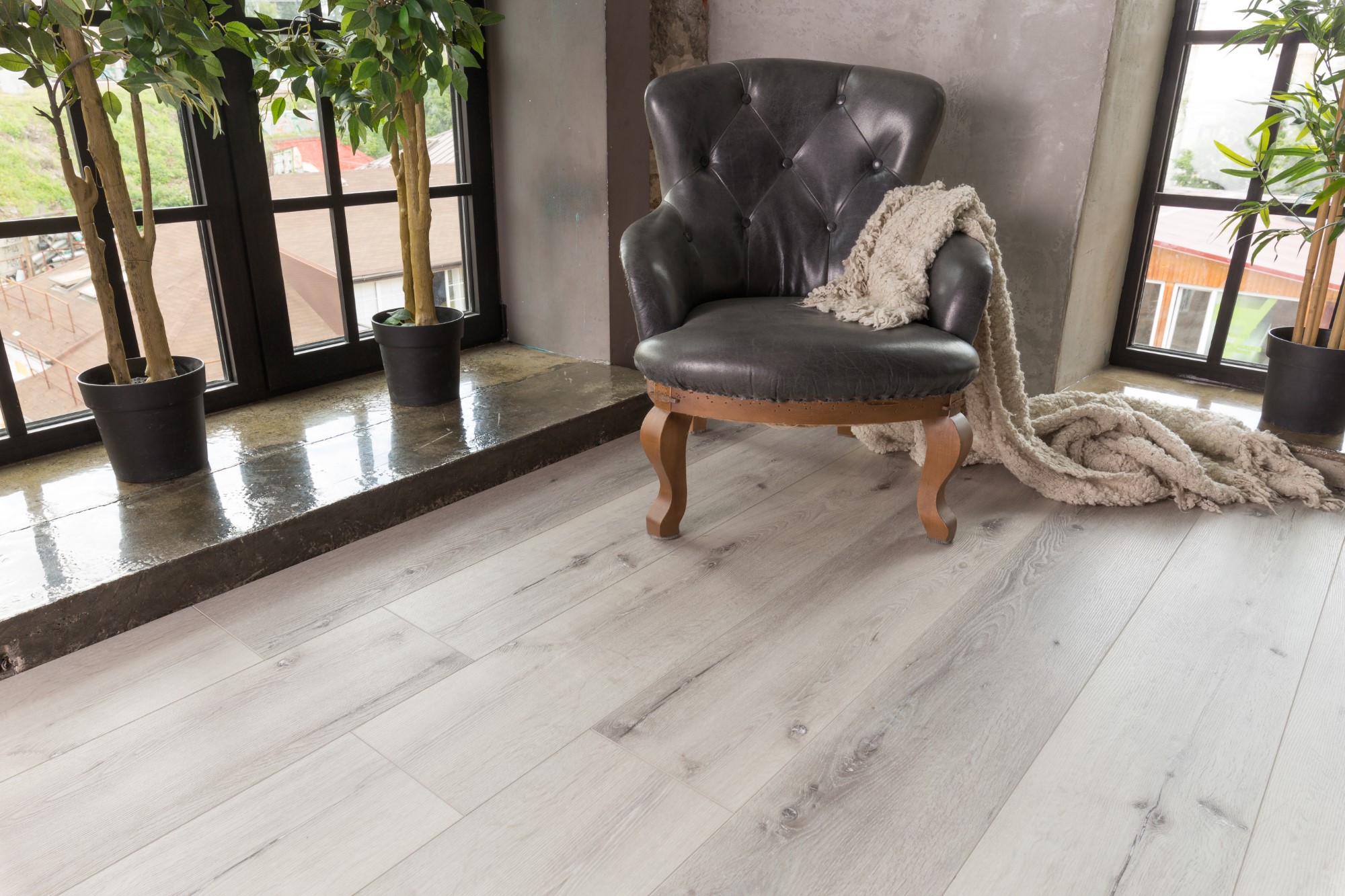 Кварцвиниловая плитка Aqua Floor Realwood XL Glue AF8006XL Glue 1524x228 Дуб Светлый замковый кварц винил напольный