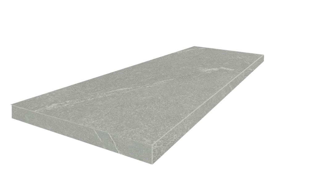 Ступень угловая левая ColiseumGres Lugano Silver 33x90