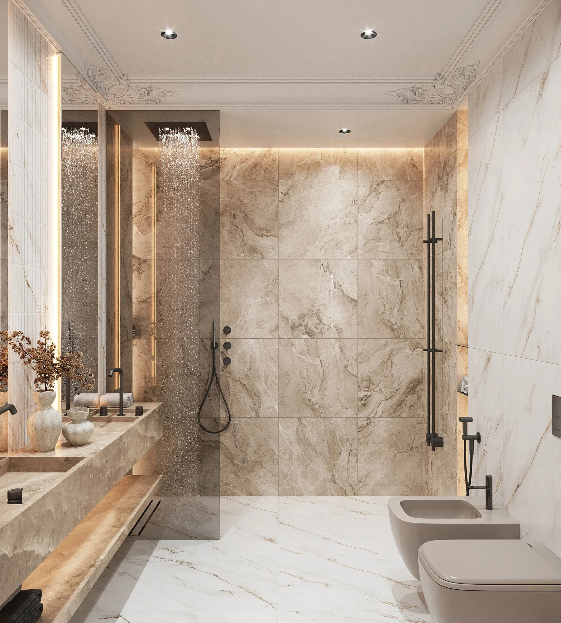 Керамогранит Аркадия Керамика CR4009-A Bolivia Dove Carving 60x120 серый