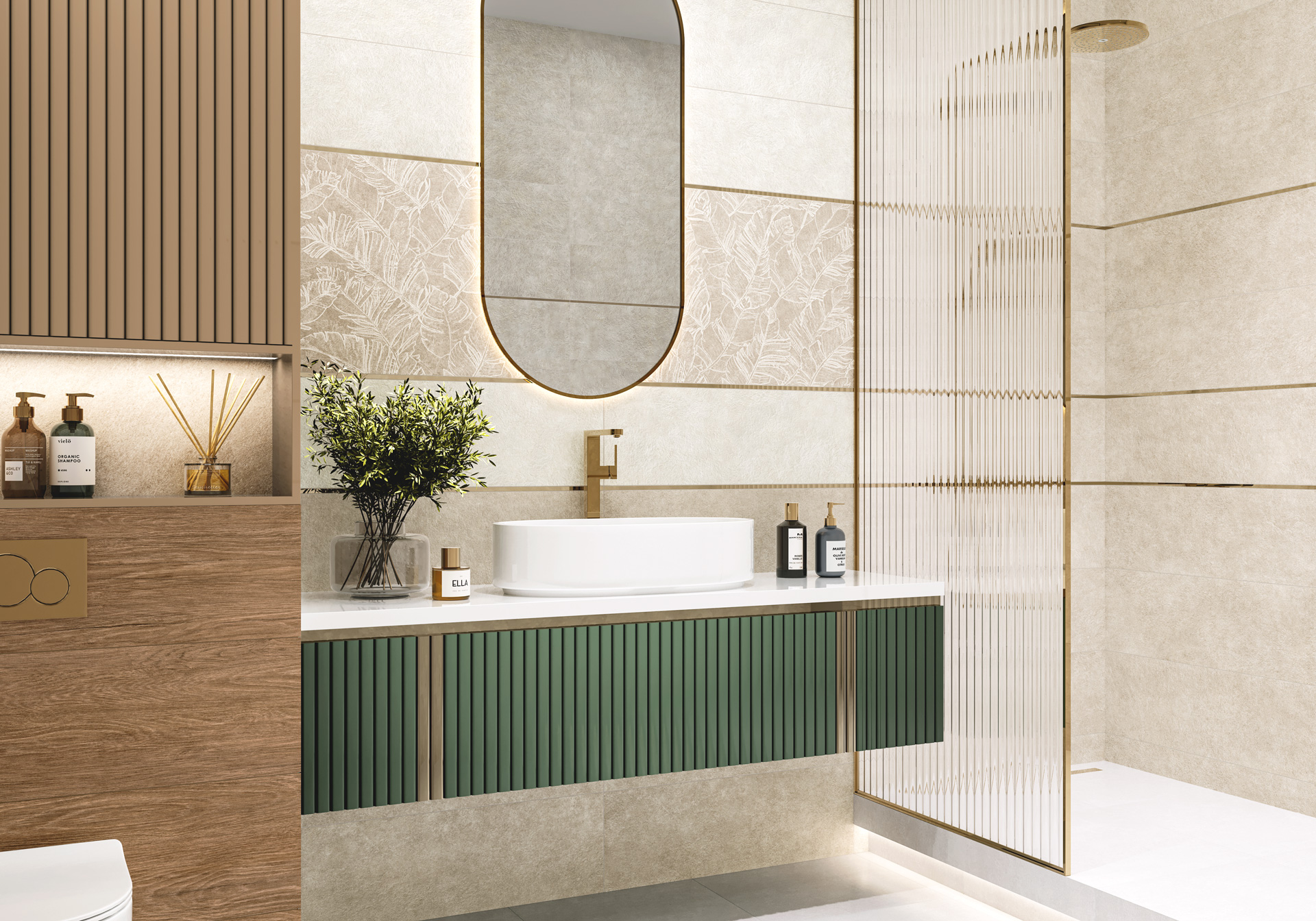 Керамическая плитка Alma Ceramica Гарден TWU3090GAR14R бежевый 30x90