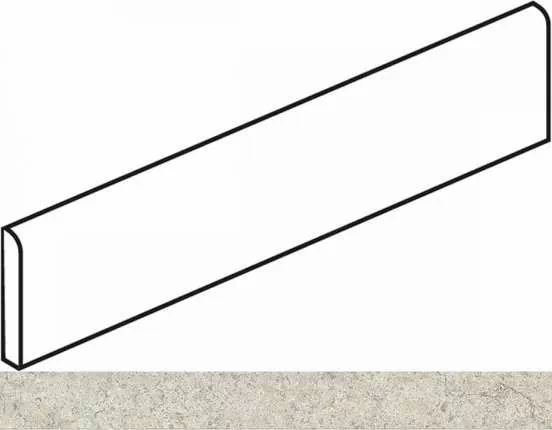Плинтус Italon Discover White Battiscopa 7.2x60 натуральный
