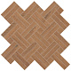 Мозаика Atlas Concorde Nid Whisky Mosaico Intreccio 35x35 AAOQ