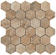 Декор Atlas Concorde Aix Beige Tumbled Honeycomb 30x31 A0UB