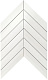 Мозаика Atlas Concorde Marvel Stone Bianco Dolomite Chevron Wall 25x30.5 9SCD