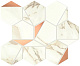 Мозаика Atlas Concorde Marvel Shine Calacatta Imperiale Gold Hex Shiny 25.1x29 A4WW