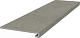 Ступень Kerama Marazzi KM6012G0171RGCF фронтальная клееная Касабланка HP серый матовый обрезной 33x119.5