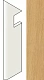 Ступень левая Exence Almond Battiscopa Sag.Sx AMBG 7.2x30
