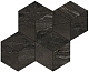 Мозаика Atlas Concorde Marvel Edge Absolurte Brown Mosaic Esagono 30x35 AEPL