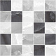 Мозаика (MM34040) Laparet Prime мозаичный серый микс 25x25 глянцевый