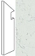 Ступень левая Marvel Carrara Pure Battiscopa Sag. Sx ATEM 7.2x30