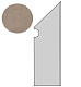 Ступень правая Dwell Greige Battiscopa Sag. Dx A1LN 7.2x30