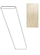 Плинтус Marvel Travertino Alabastrino Battiscopa matt ADV4 7.2x60