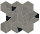 Мозаика Atlas Concorde Boost Smoke Mosaico Hex Black 25x28.5 AN69