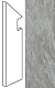 Ступень левая Marvel Bardiglio Grey Battiscopa Sag. Sx ATEL 7.2x30