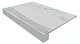 Комплект Estima MN01 Montis White (Ступень 33x120 непол. прямоугол. бортик с насечками + Подступенок 14,5x120)