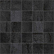 Мозаика (MM34034) Laparet Metallica мозаичный чёрный 25x25 матовый