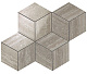 Мозаика Atlas Concorde Marvel Pro Travertino Silver Mosaico Esagono Lappato 30x35 ADVN