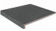 Ступень Эксагрэс Peldano Recto Milan Marengo Antislip фронтальная 33x33 черный