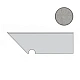 Ступень левая Blaze Aluminium Battiscopa Sag.Sx A0IW 7.2x30