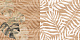 Декор (08-01-15-2454) Laparet Organic коричневый узор 20x40 матовый