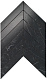Мозаика Atlas Concorde Marvel Stone Nero Marquina Chevron Wall 25x30.5 9SCN