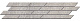 Бордюр Kerama Marazzi SG144\004 Гренель серый мозаичный 9,8x46,5