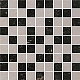 Мозаика Grasaro Crystal Mix Light Grey-Black 30x30 G-600(640)/PR/m01/300x300x10
