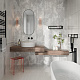 Керамическая плитка Kerama Marazzi 13111TR Белем структура серый светлый глянцевый обрезной 30x89.5