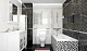 Мозаика Laparet Crystal чёрный+белый 30x30 глянцевый