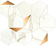 Мозаика Atlas Concorde Marvel Shine Calacatta Prestigio Gold Hex Shiny 25.1x29 A4WU