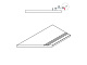 Бортик левый Italon SKYFALL X2 Grigio 30x60