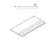 Бортик с выемкой закругленный Italon Contempora Х2 Pure 30x60