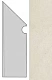 Ступень левая Kone White Battiscopa Sag.Sx AUOY 7.2x30