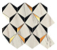 Мозаика Atlas Concorde Marvel Dream Bianco Black Diamonds 35.8x32.9 9MDB