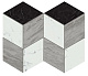 Мозаика Atlas Concorde Marvel Stone Mosaico Esagono Geo Cold Lappato 25.4x35.2 AS2L