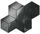 Мозаика Atlas Concorde Marvel Pro Noir St. Laurent Mosaico Esagono Lappato 30x35 ADVP