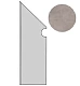 Ступень левая Dwell Gray Battiscopa Sag. Sx A1LG 7.2x30