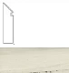 Ступень левая Marvel Bianco Fantastico Battiscopa Sag. Sx AOWP 7.2x30