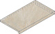 Ступень угловая правая Italon Magnetique Х2 White X2 33x60