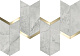 Декор Atlas Concorde Marvel X Grey Cloud Chevron 19.2x46.3 AF8Z