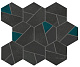 Мозаика Atlas Concorde Boost Tarmac Mosaico Hex Jade 25x28.5 AN7A