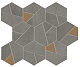 Мозаика Atlas Concorde Boost Smoke Mosaico Hex Yellow 25x28.5 AN68